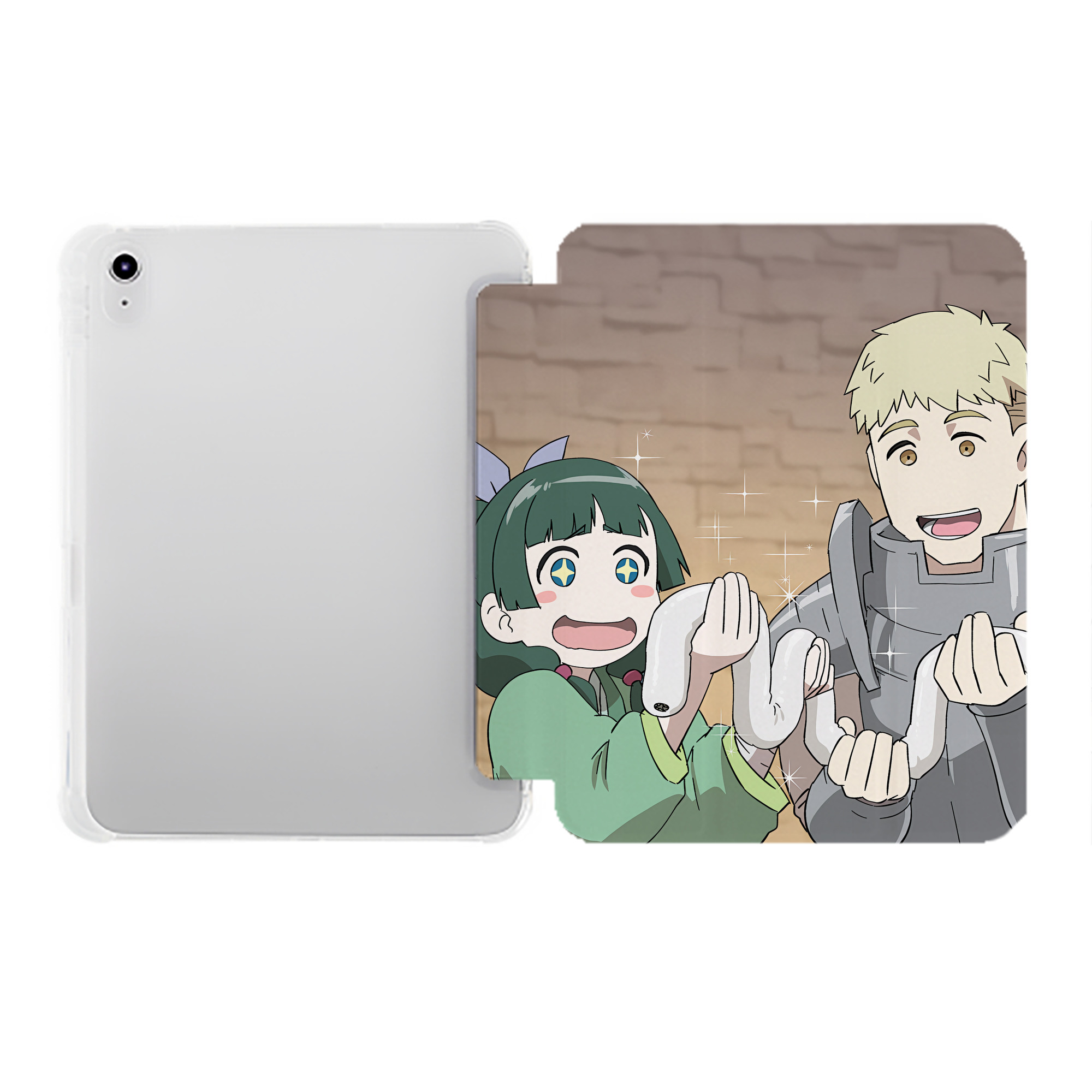 （画像用） 薬屋のひとりごと The Apothecary Diaries IPad ケース ペン収納付き 三つ折りスタンド PUレザー×シリコン 対応機種9.5/10.5/10.9インチ